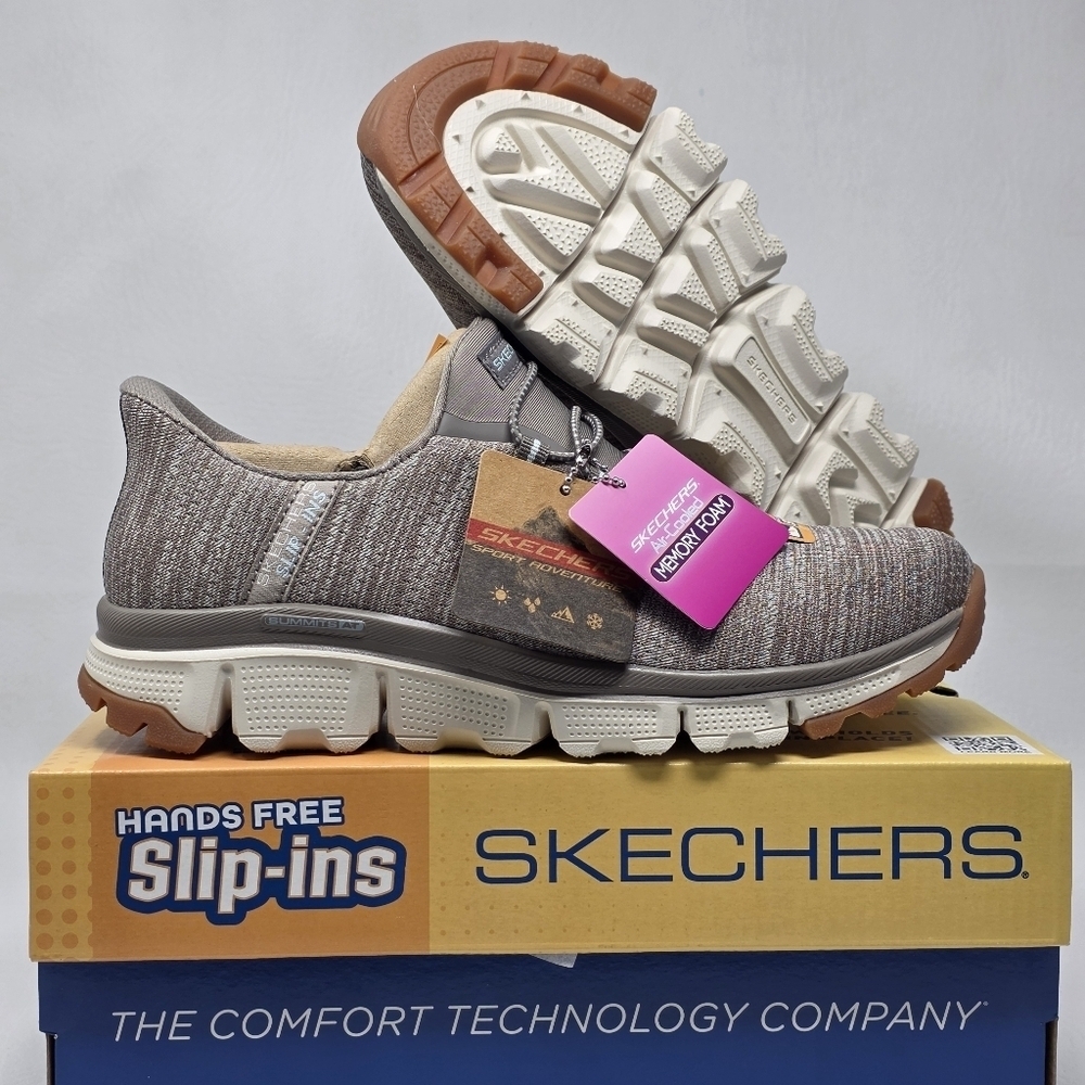 SKECHERS Women's Size 6.5 Summits At Sespe Hands Free Slip-Ins 180194/BRMT New